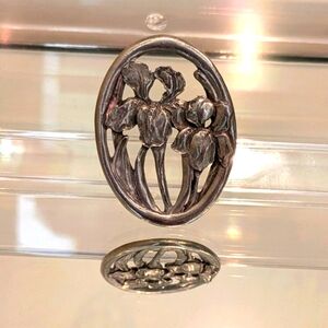 Vintage Pewter Brooch